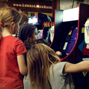 OCR Kids in retro arcade