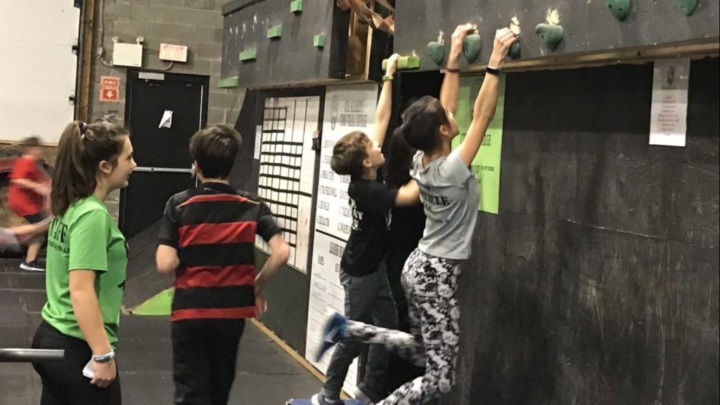 OCR Kids Fit on obstacle wall